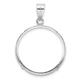 22 mm 14k White Gold coin bezel for UK £1 Sovereign — additional image