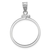 22 mm 14k White Gold coin bezel for UK £1 Sovereign — additional image
