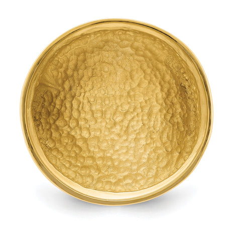 22 mm 14k Yellow Gold coin bezel ring for UK £1 Sovereign — additional image