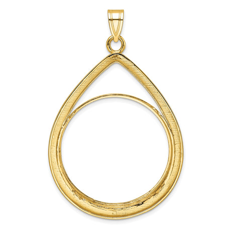 33 mm 14k Yellow Gold coin bezel pendant for US $50 American Buffalo — additional image