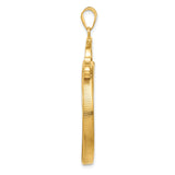 32 mm 14k Yellow Gold coin bezel pendant for US Grant Wood — alternate view