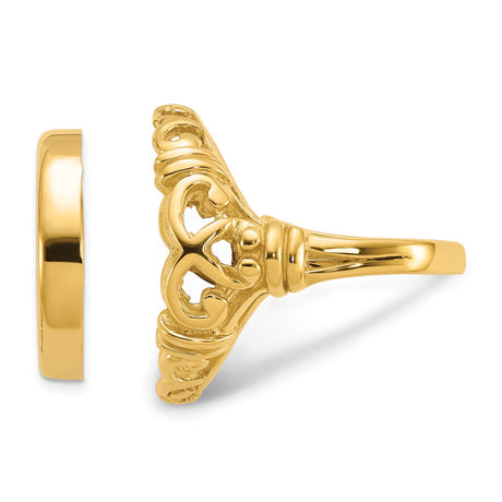 17 mm 14k Yellow Gold coin bezel ring for US $5 American Buffalo — additional image
