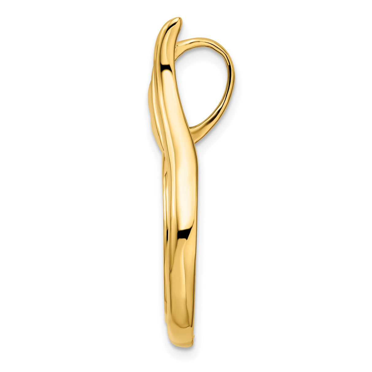 17 mm 14k Yellow Gold coin bezel pendant for US $5 American Eagle — alternate view