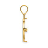 17 mm 14k Yellow Gold coin bezel pendant for US $5 American Eagle — alternate view