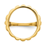 17 mm 14k Yellow Gold coin bezel ring for US $5 American Eagle — additional image