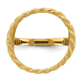 17 mm 14k Yellow Gold coin bezel ring for US $5 American Eagle — additional image
