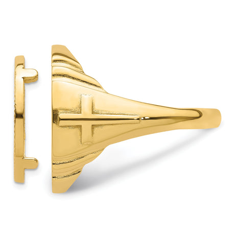 17 mm 14k Yellow Gold coin bezel ring for US $5 American Eagle — additional image