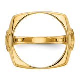 17 mm 14k Yellow Gold coin bezel ring for US $5 American Eagle — additional image