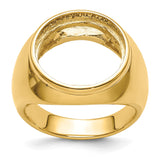 17 mm 14k Yellow Gold coin bezel ring for US $5 American Eagle — additional image