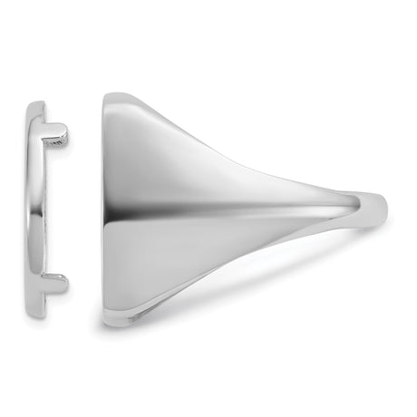 17 mm 14k White Gold coin bezel ring for US $5 American Eagle — additional image