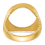 17 mm 14k Yellow Gold coin bezel ring for US $5 American Eagle — additional image