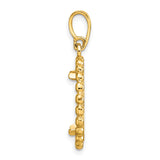17 mm 14k Yellow Gold coin bezel pendant for US $10 American Eagle Platinum — alternate view