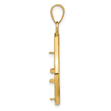 17 mm 14k Yellow Gold coin bezel pendant for US $10 American Eagle Platinum — alternate view