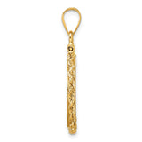 17 mm 14k Yellow Gold coin bezel pendant for US $10 American Eagle Platinum — alternate view