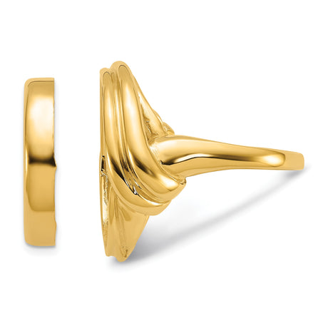 17 mm 14k Yellow Gold coin bezel ring for US $10 American Eagle Platinum — additional image