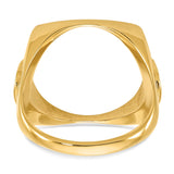 17 mm 14k Yellow Gold coin bezel ring for US $10 American Eagle Platinum — additional image