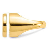 17 mm 14k Yellow Gold coin bezel ring for US $10 American Eagle Platinum — additional image