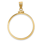 28 mm 14k Yellow Gold coin bezel pendant for US Alexander Calder — additional image