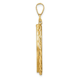 27 mm 14k Yellow Gold coin bezel pendant for US $25 American Buffalo — alternate view