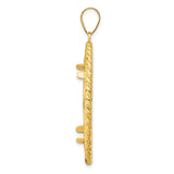 27 mm 14k Yellow Gold coin bezel pendant for US $25 American Buffalo — alternate view