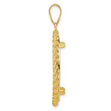 27 mm 14k Yellow Gold coin bezel pendant for US $25 American Eagle — alternate view