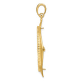 27 mm 14k Yellow Gold coin bezel pendant for US $25 American Eagle — alternate view