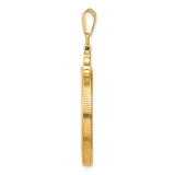 28 mm 14k Yellow Gold coin bezel pendant for US Frank Lloyd Wright — alternate view