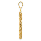 22 mm 14k Yellow Gold coin bezel pendant for US $10 American Buffalo — alternate view
