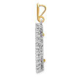 22 mm 14k Multi-Tone Gold coin bezel pendant for US $10 American Eagle — alternate view