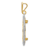 22 mm 14k Multi-Tone Gold coin bezel pendant for US $10 American Eagle — alternate view