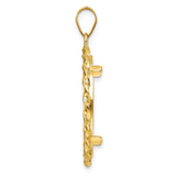 22 mm 14k Yellow Gold coin bezel pendant for US $10 American Eagle — alternate view