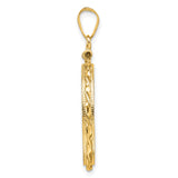 22 mm 14k Yellow Gold coin bezel pendant for US $10 American Eagle — alternate view