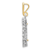 18 mm 14k Multi-Tone Gold coin bezel pendant for US 10¢ Dime - Barber — alternate view