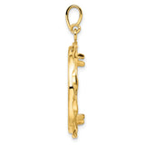 25 mm 14k Yellow Gold coin bezel pendant for US $5 Capped Bust Half Eagle — alternate view