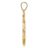 18 mm 14k Yellow Gold coin bezel pendant for US $2.50 Classic Head Quarter Eagle — alternate view
