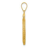 18 mm 14k Yellow Gold coin bezel pendant for US $2.50 Classic Head Quarter Eagle — alternate view