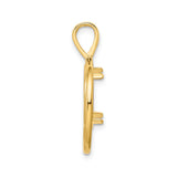 13 mm 14k Yellow Gold coin bezel pendant for US $1 Indian Princess Type 1 — alternate view