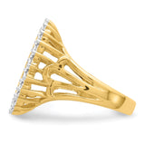 13 mm 14k Yellow Gold coin bezel ring for US $1 Indian Princess Type 1 — additional image