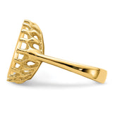 15 mm 14k Yellow Gold coin bezel ring for US $1 Indian Princess Type 3 — additional image