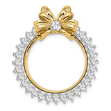 22 mm 14k Multi-Tone Gold coin bezel pendant for US $5 Indian Head Half Eagle