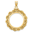 22 mm 14k Yellow Gold coin bezel pendant for US $5 Indian Head Half Eagle