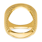 22 mm 14k Yellow Gold coin bezel ring for US $5 Indian Head Half Eagle — additional image