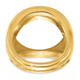 22 mm 14k Yellow Gold coin bezel ring for US $5 Indian Head Half Eagle — additional image