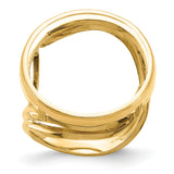 22 mm 14k Yellow Gold coin bezel ring for US $5 Indian Head Half Eagle — additional image