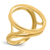 22 mm 14k Yellow Gold coin bezel ring for US $5 Indian Head Half Eagle