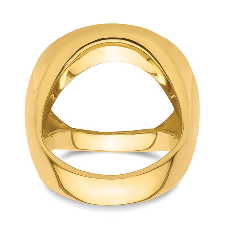 22 mm 14k Yellow Gold coin bezel ring for US $5 Indian Head Half Eagle — additional image