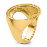 22 mm 14k Yellow Gold coin bezel ring for US $5 Indian Head Half Eagle — additional image