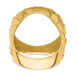 22 mm 14k Yellow Gold coin bezel ring for US $5 Indian Head Half Eagle — additional image