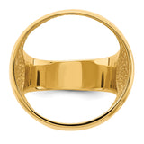 22 mm 14k Yellow Gold coin bezel ring for US $5 Indian Head Half Eagle — additional image