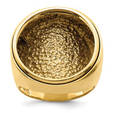 22 mm 14k Yellow Gold coin bezel ring for US $5 Indian Head Half Eagle — additional image